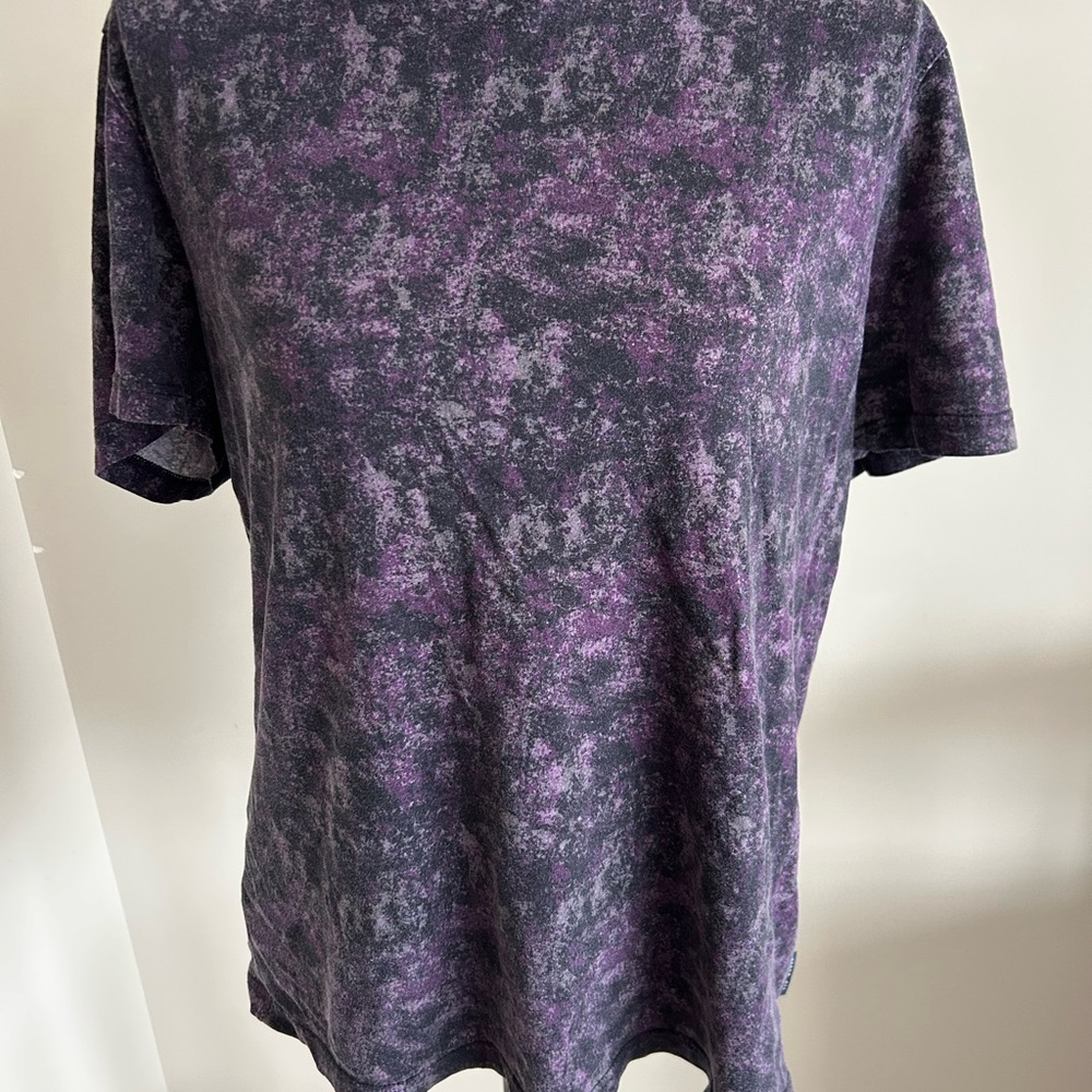 Ted Baker Purple and Black Short Sleeve Tee